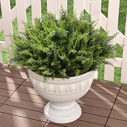 Waipfaru 36 Bundles UV Resistant Artificial Outdoor Plants - Green