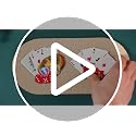 Christmas Wooden Playing Card Ornaments Set - Holiday Tree Decorations