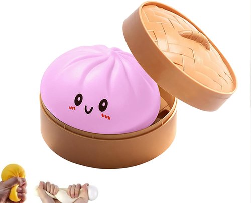 Dumpling Squishy - Soft Decompression Toy for Adults | Mystery Colors | Perfect Easter Gift