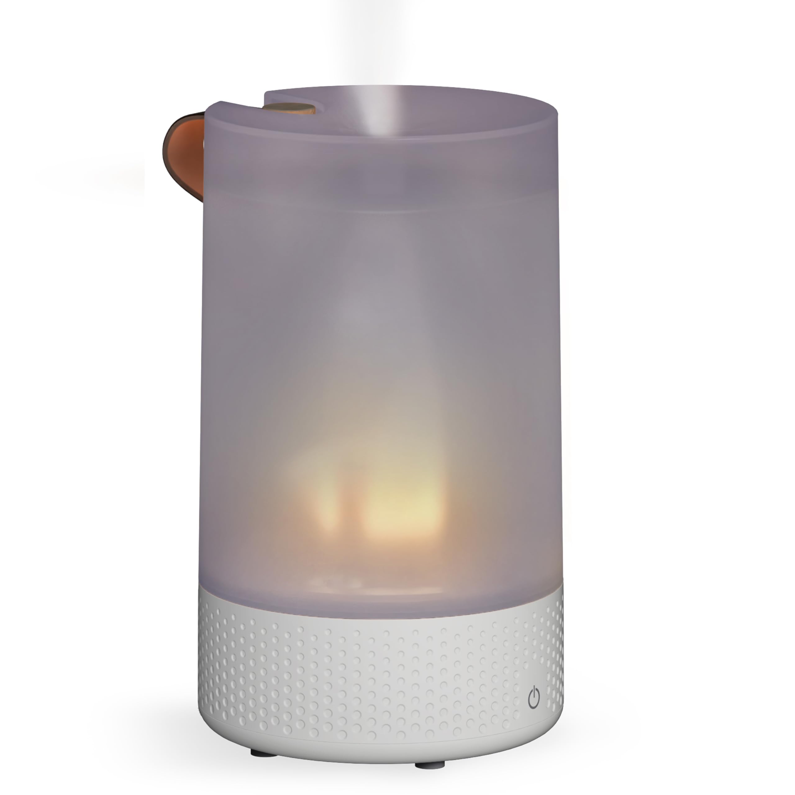 Vornado Votiv 7 Whole Room Ultrasonic Humidifier with Ambient Lighting, 2 Gallon Output, Carry Handle, Simple Refill, Touch Controls, 2 Mist Settings, Humidifier for Bedroom, Translucent White