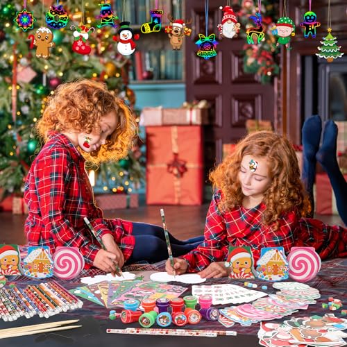 BenLouis 24 Gingerbread Christmas Stationery Set Party Favors for Kids