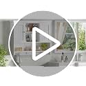 3-Tier Wall Mounted Bathroom Cabinet with Doors and Hooks, White Storage Shelf