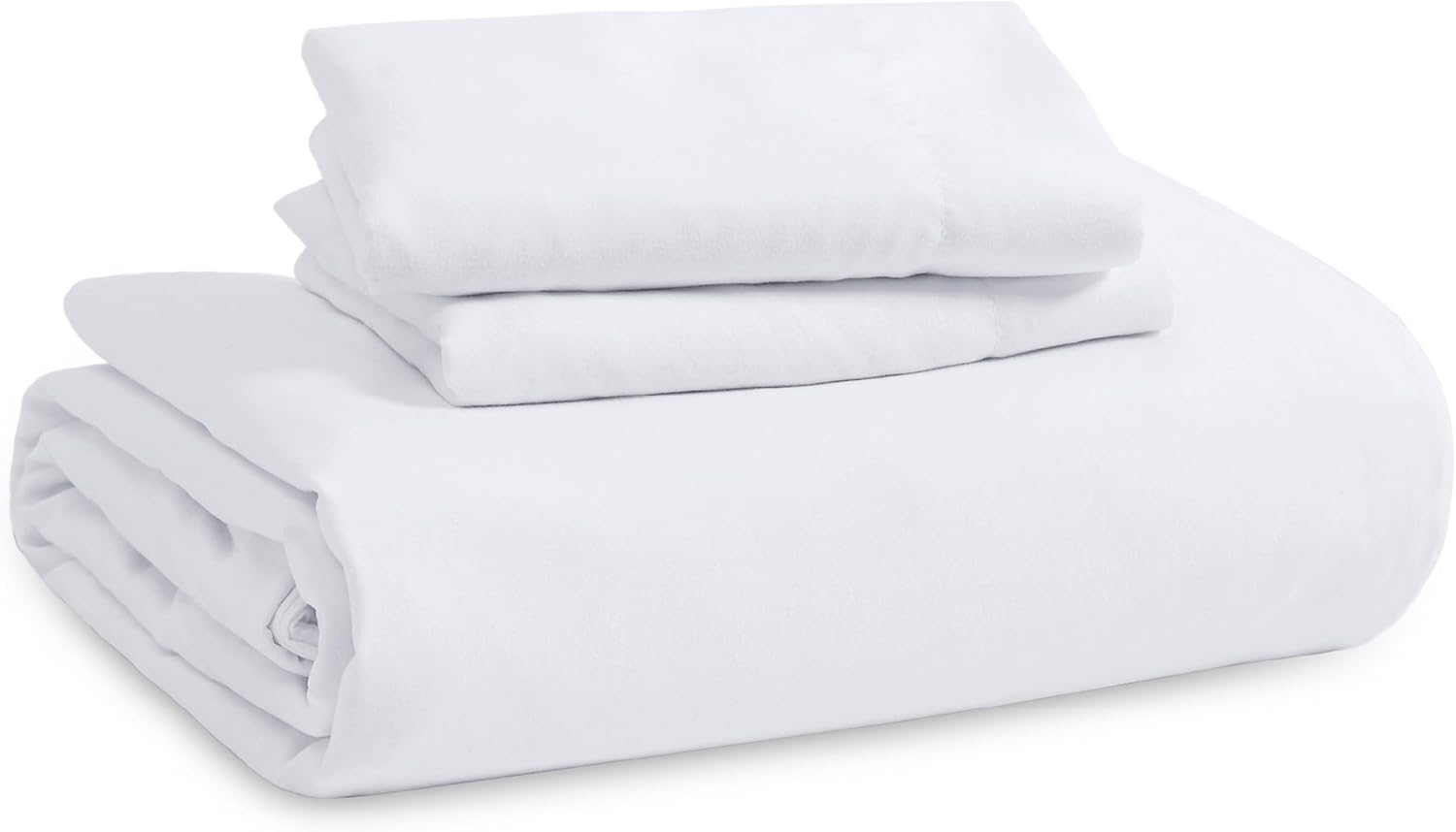 Bedsure Duvet Cover Set - King Size 4-Piece Extra Soft Cotton-Like Bedding in White | Includes Zipper Closure Duvet Cover 104x90 Inches, 2 Pillow Shams, Fitted Sheet