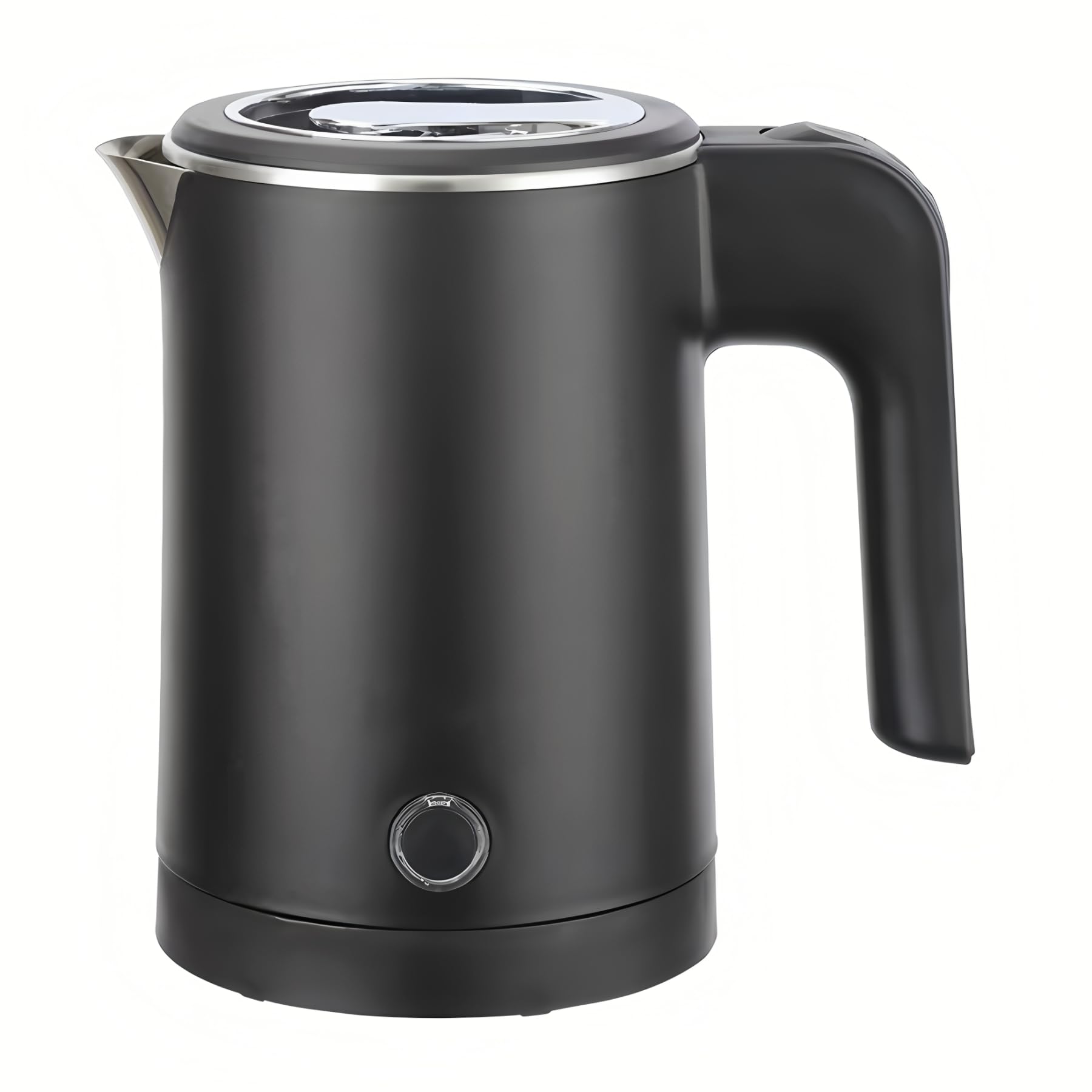 0.6L Small Electric Kettle Stainless Steel, 20oz Portable Travel Electric Tea Kettle, Mini Hot Water Boiler Heater for Business Trip, Camping, Travel, Office (Black)