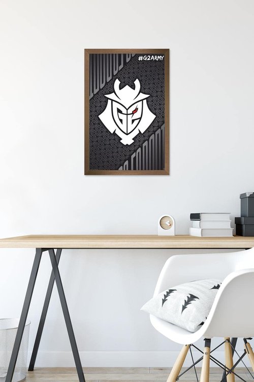 Trends International G2 Esports - G2 Army Wall Poster, 22.4L x 14.7W, Bronze Framed Version