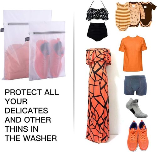 Kimmama Mesh Laundry Bag - Zippered Wash Bag for Delicates, Clothes & Small Toys | Durable & Convenient