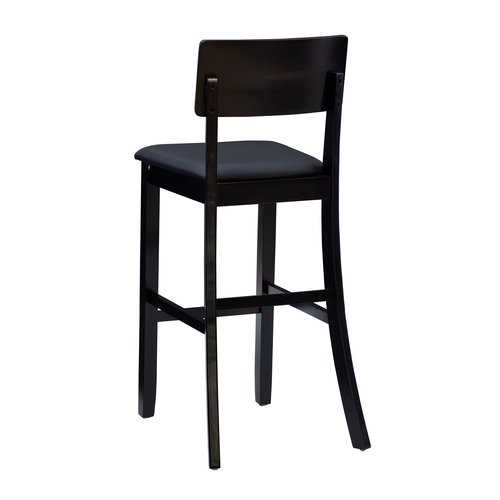 Linon Home Dcor FBA_ Torino Collection Contemporary Bar Stool, 17"W x 20"D x 43"H, Black