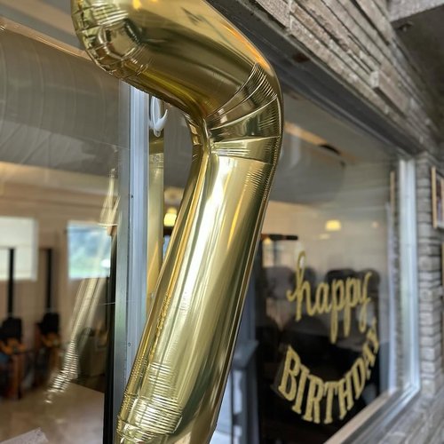 Champagne Gold 7 Balloon - 40 Inch Number Balloon for 7th Birthday Decorations | Light Gold Party Decor for Girls