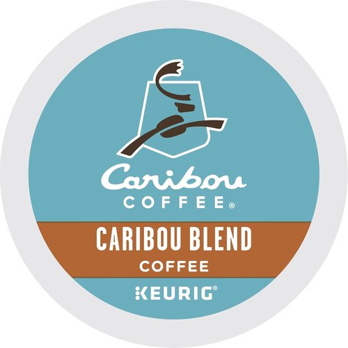 Caribou Coffee K-Cup Pods - Caribou Blend Medium Roast Coffee | 24 Single-Serve Pods