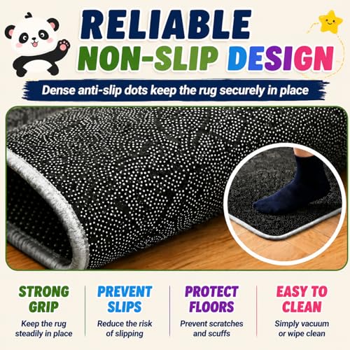 Educational ABC Kids Play Rug - Non-Slip Classroom Carpet, 59" x 39.4"