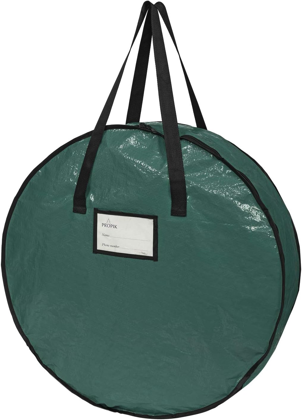 ProPik Christmas Wreath Storage Bag - Heavy-Duty Tear Resistant Container with Handles | 30” X 8” (Green)