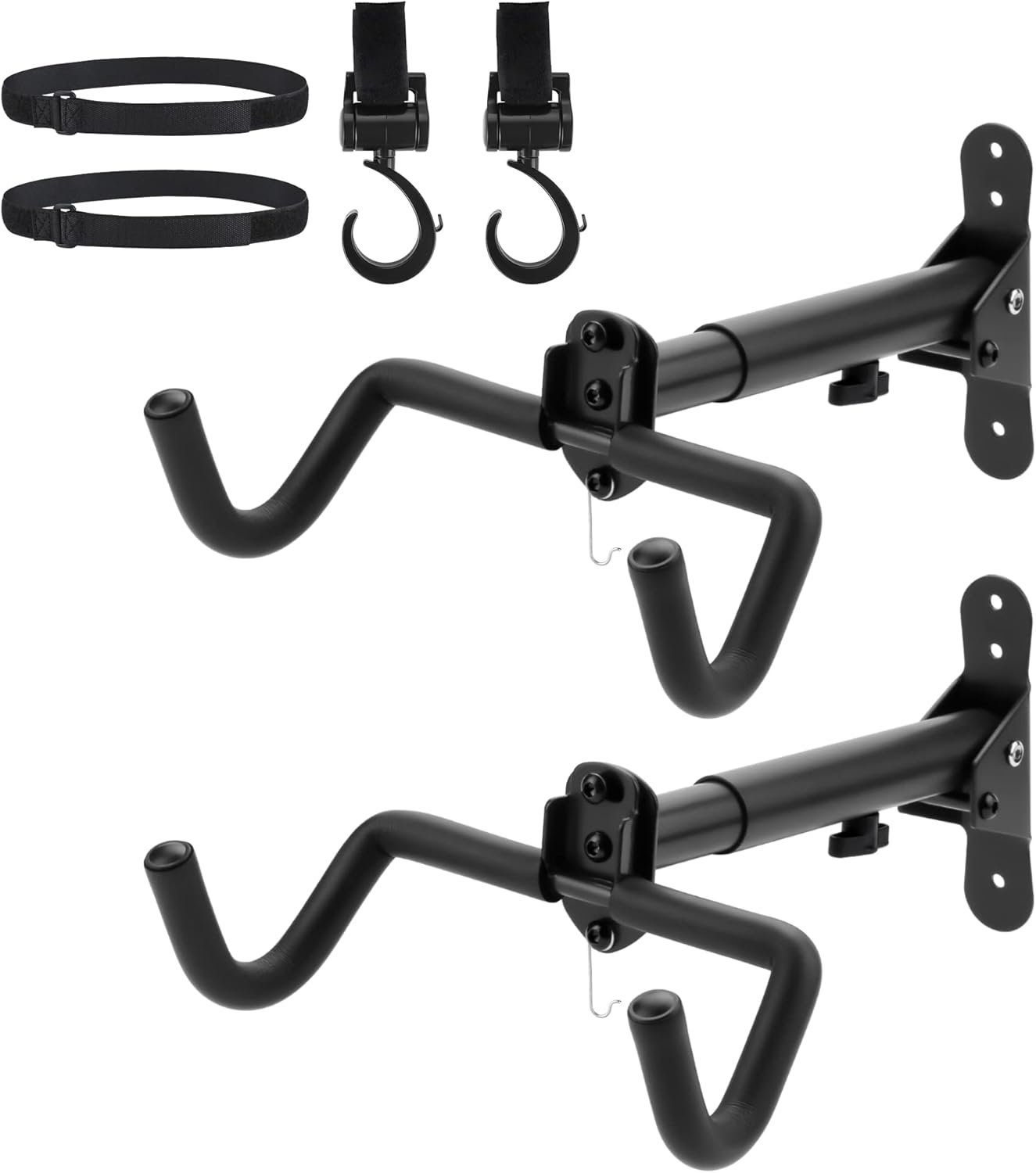 Skiennix Bike Rack - Durable Wall Mount Bicycle Storage Hanger | 2-Pack for Indoor Use