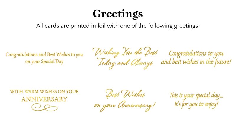 The Gallery Collection - Anniversary Cards Assortment Box (35 Cards), Foil & Embossing (Anniversary 1)