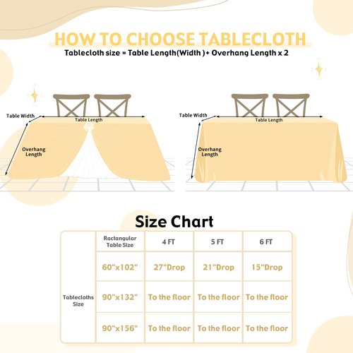 SoarDream Gold Sequin Tablecloth 90x132 Inches Rectangle Seamless Glitter Table Linen for Wedding Party Birthday Decorations