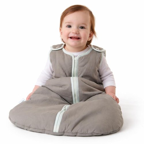 Baby Deedee Sleep Nest Original - 2.5 TOG Baby Sleep Sack for 0-6 Months | Soft Cotton, Gray Lagoon