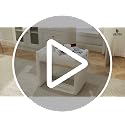 Modern Tufted Chenille Vanity Bench, Upholstered Ottoman Footstool