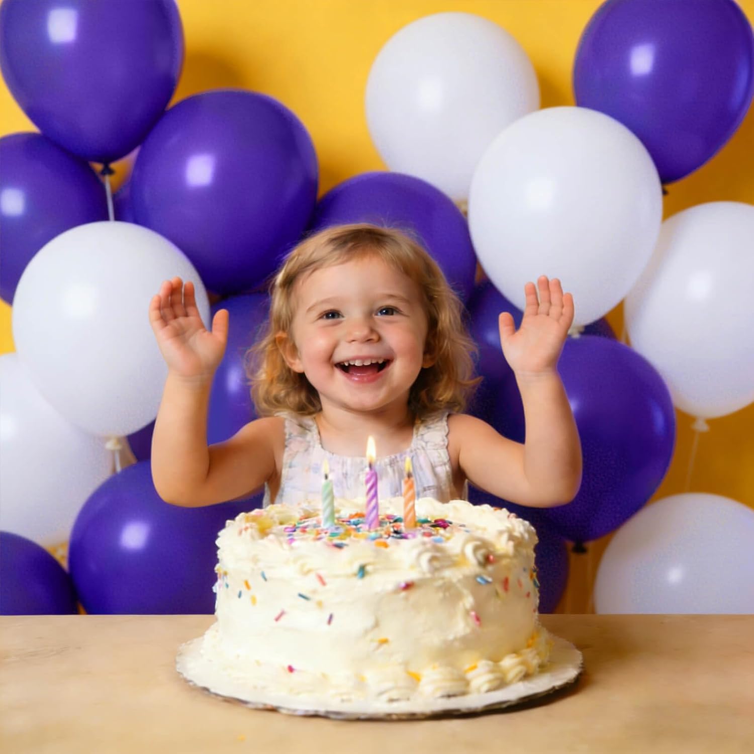 Purple Latex Balloons by [Brand Name] - 110pcs 12-Inch for Birthday Parties & Baby Showers