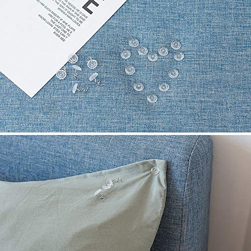 50 Pcs Upholstery Twist Pins with Clear Heads for Slipcovers and Curtains