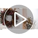 TEMPUS 20in Winter Wreath Magnolia & Red Eucalyptus with Pine Cones — Front Door Decor