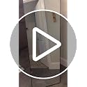 56" x 21" Arched Full Length Floor Mirror, Aluminum Frame Wall Standing Mirror