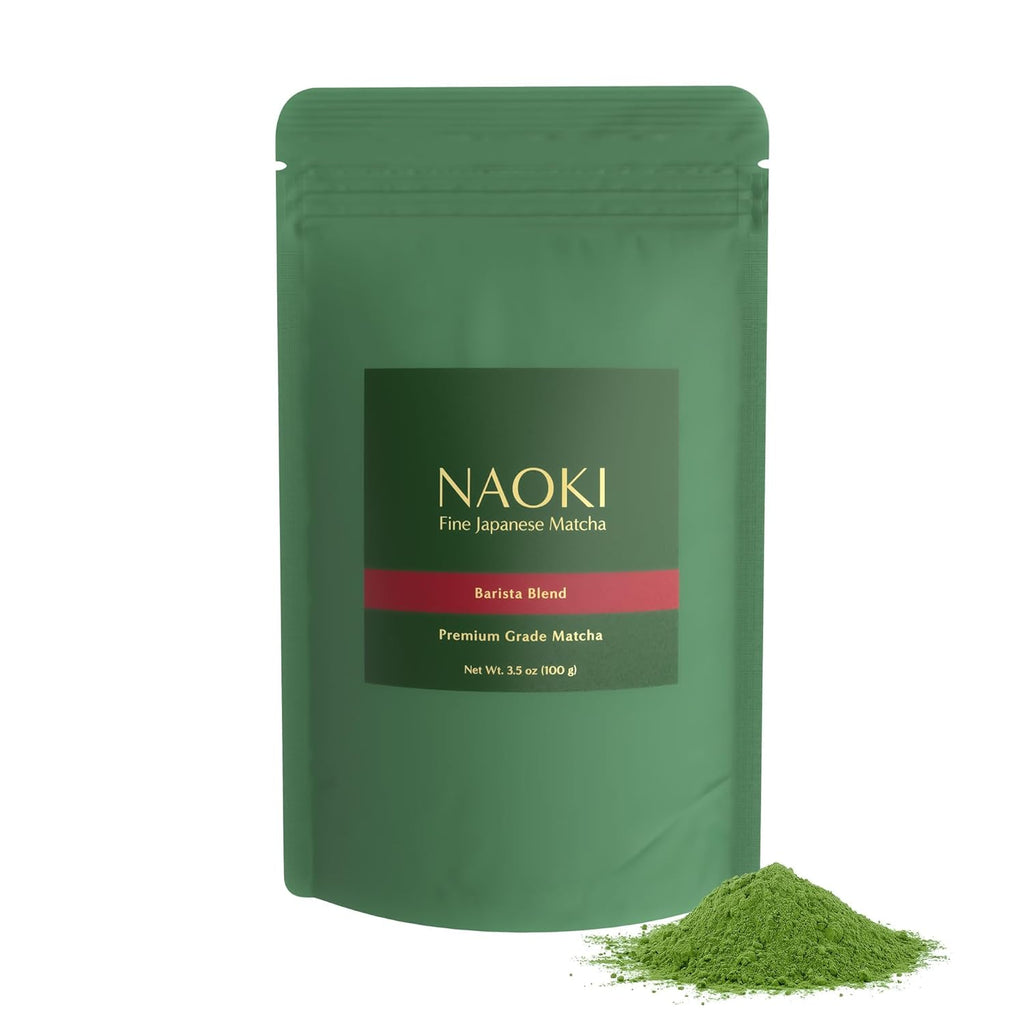 Naoki Matcha Barista Blend - Premium Japanese First Harvest Green Tea Powder (100g / 3.5oz)