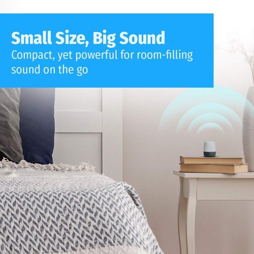 Homedics Traveler SoundSleep White Noise Sound Machine, Small Sound Machine with 6 Relaxing Sounds and Color Changing Night-Light, Portable Sound Therapy for Home, Office, Nursery, Auto-Off Timer