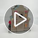 Lighted Porcelain Christmas Village Building - Nora's Christmas Boutique