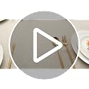 Beige Faux Linen Rectangle Tablecloth 54 x 80 Inch - Wrinkle Resistant