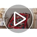 Christmas California King Size Quilt Set - Cotton Bedspreads, Festive Floral Print