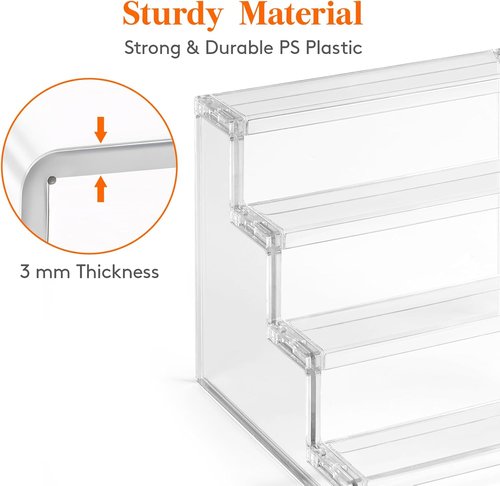 Lifewit Perfume Organizer - Clear Makeup Display Shelf for Vanity & Bathroom Counter | 23 cm (9")