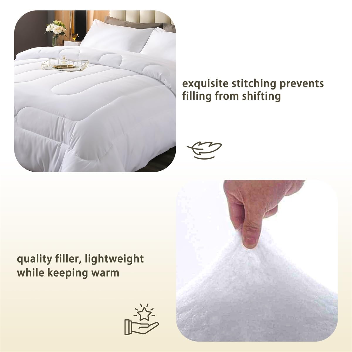 Feelyou Bowknot Bedding Set Twin Size Kids Cute Kawaii Comforter Cover for Boys Girls Teens White Pink Duvet Cover Breathable Soft Lightweight Microfiber Quilt Set