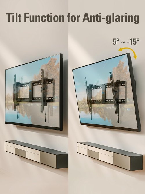 Mounting Dream TV Wall Mount - Tilting Bracket for 42-86" TVs | Level Adjustment, Max VESA 800x400mm, 120 LBS Capacity
