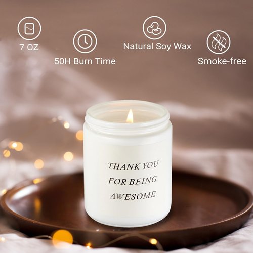 GODONLIF Lavender Scented Soy Wax Candle - Unique Birthday Gift for Women, Best Friends & Moms