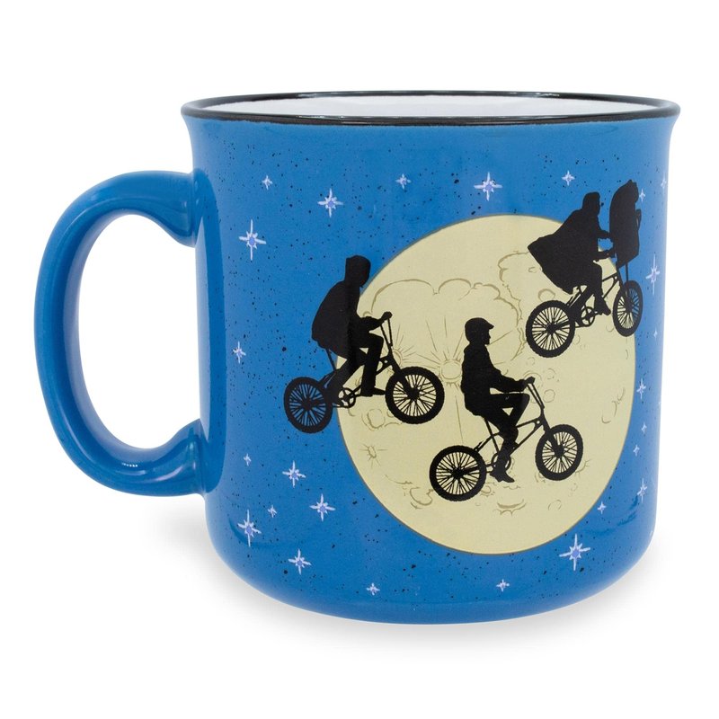Toynk E.T. The Extra-Terrestrial Ceramic Camper Mug | BPA-Free Travel Coffee Cup For Espresso, Caffeine, Cocoa, | Home & Kitchen Essential | Cute SciFi Gifts and Collectibles | Holds 20 Ounces
