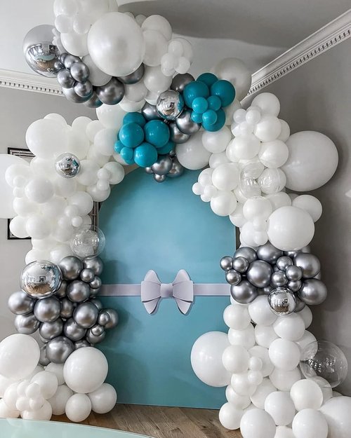 FOTIOMRG 120pcs White Balloons - Premium 5-Inch Latex Party Balloons for Weddings & Celebrations
