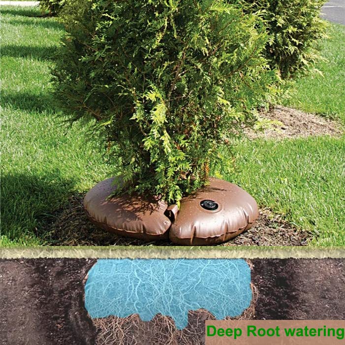 20-Gallon Slow Release Tree Watering Ring (2-Pack) Deep Root Irrigation