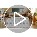 6ft Black and White Polka Dot Table Skirt for Classroom and Party Decor