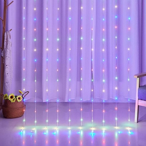 300 LED Fairy Curtain Lights - 9.8 x 9.8FT Warm White String Lights with Remote | Perfect for Christmas, Weddings, and Indoor Decor