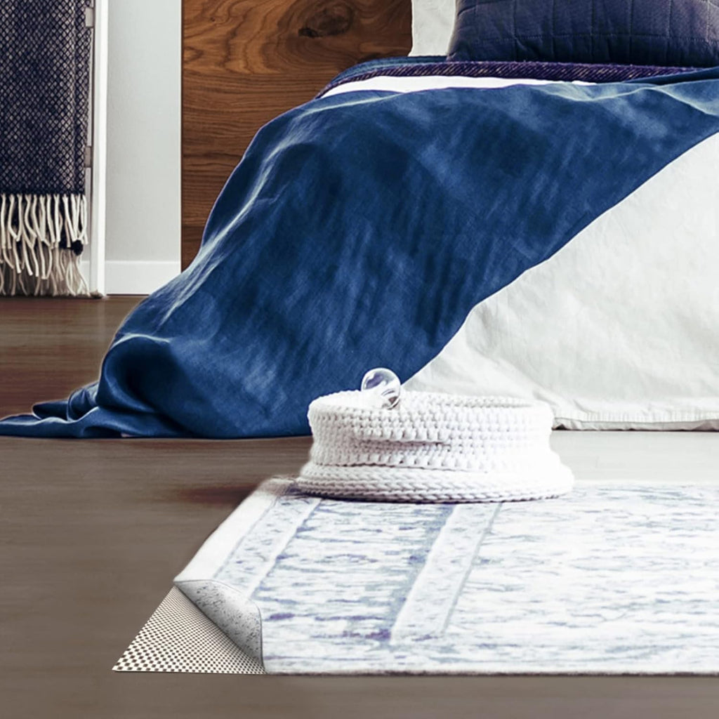 Veken Rug Pad Gripper - Non-Slip Area Rug Pad for Hardwood & Tile Floors | 3x5 Ft Anti-Skid Mat