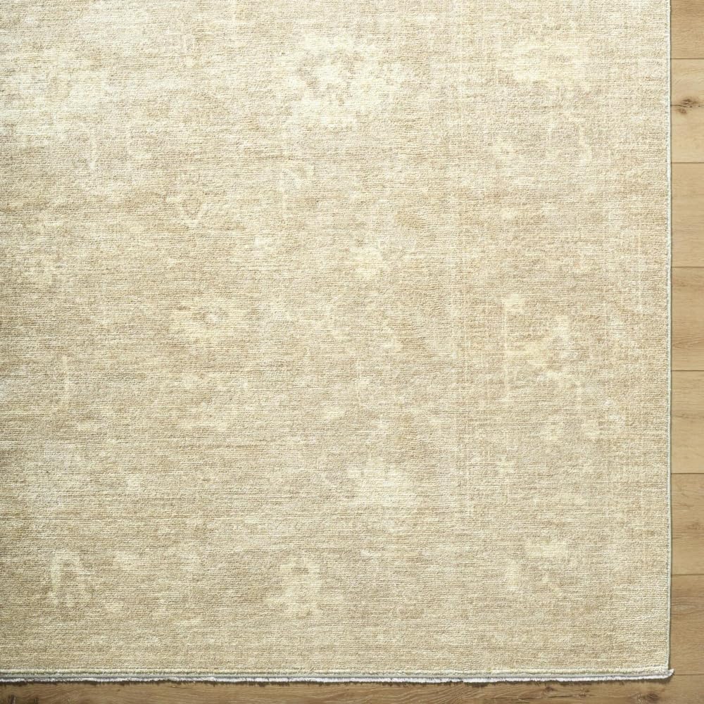 Livabliss x Galey Alix Fetscher III Vintage Damask Area Rug, 2'7" x 7'6" (8' to 9'), Light Brown