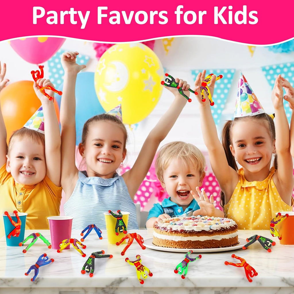 Skiennix 35PCS Sticky Wall Climbers - Fun Ninja Party Favors for Kids | Ideal Birthday Goodie Bag Stuffers