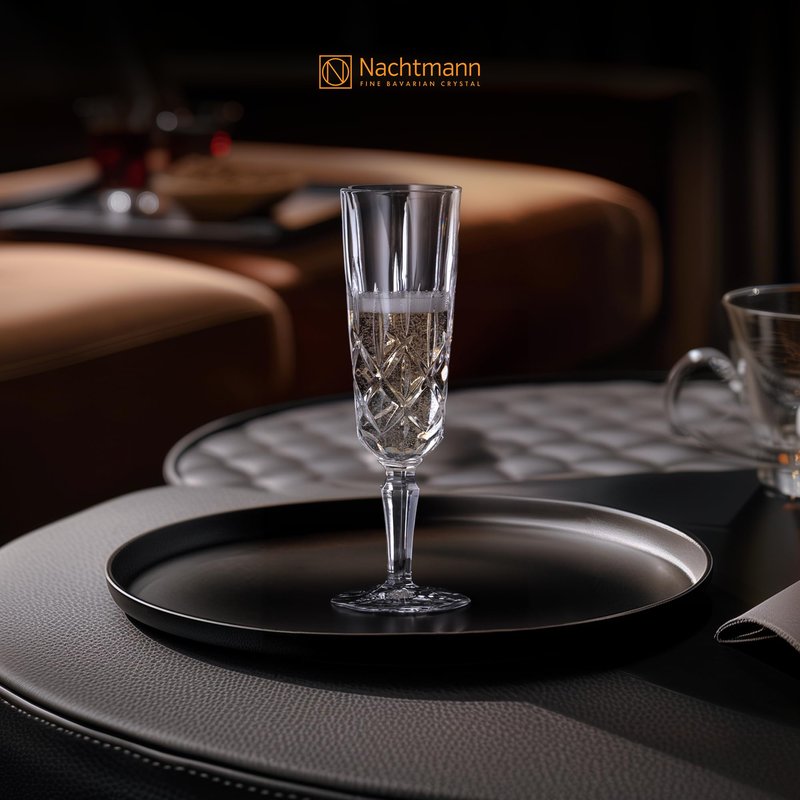 Nachtmann Spiegelau Noblesse Z109580 Champagne Glasses Set of 4 Glass Capacity Approx. ml Transparent