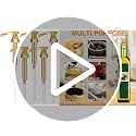 Gold Coffee Syrup Pump Dispensers, 6-Pack for 750ml 25.4 oz Bottles