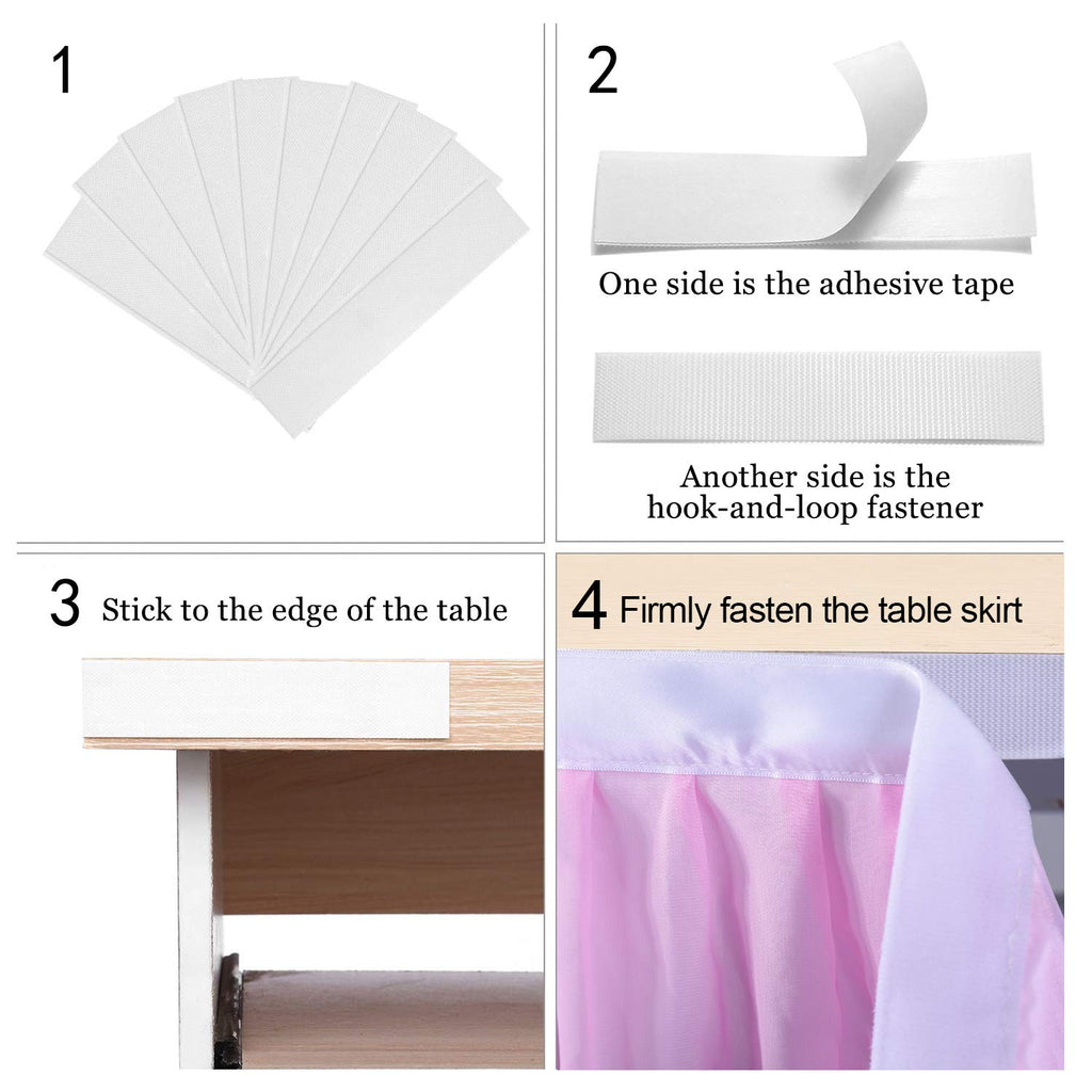 9ft Rainbow Tutu Tulle Table Skirt for Rectangle Round Tables Chiffon Table Cloth for Birthday Party Decorations Baby Shower Parties Ruffle Table Skirting