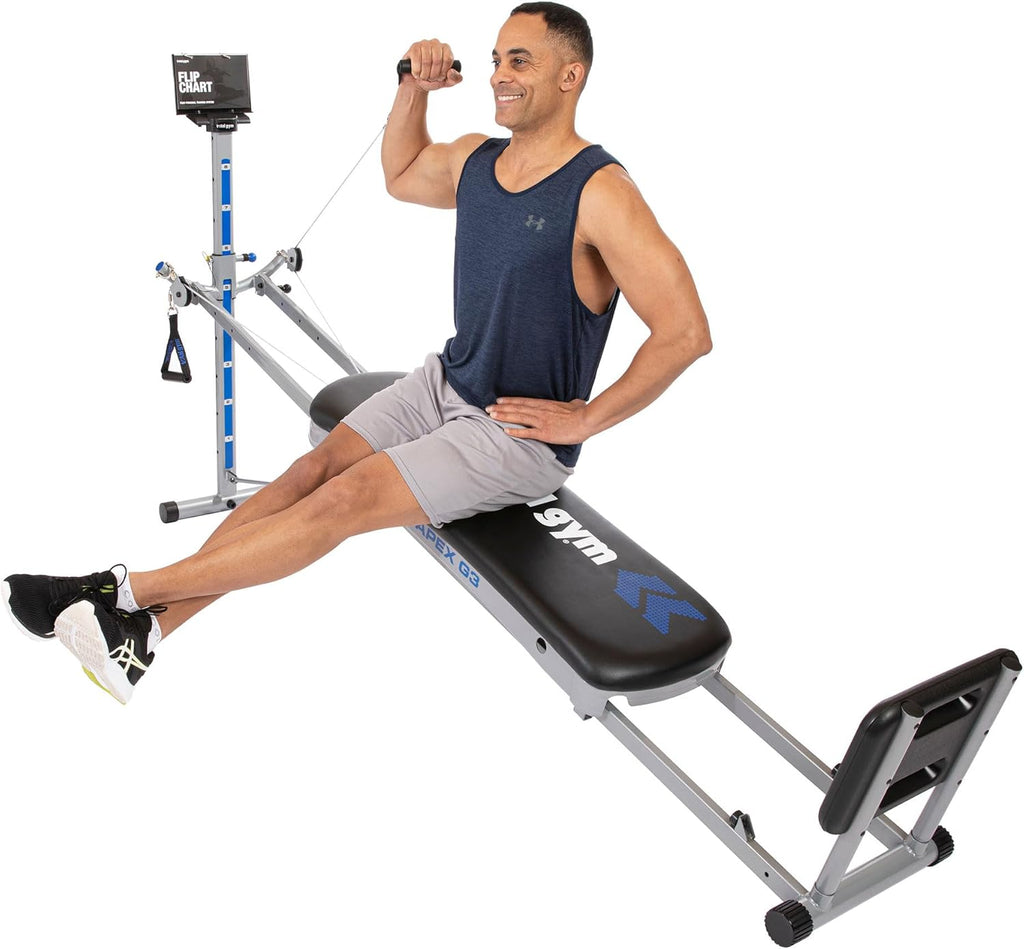 Total Gym Apex G3 - Incline Bodyweight Training Machine with 8 Resistance Levels & Squat Stand
