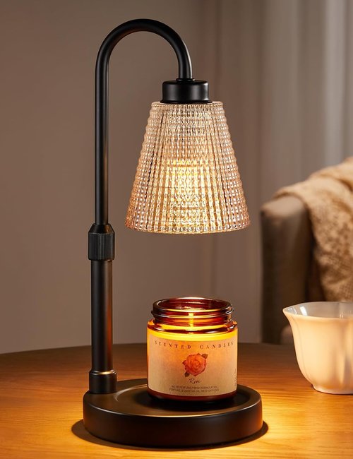 Innqoo Amber Candle Warmer Lamp - Dimmable & Adjustable for Jar Candles | Perfect Gift for Women & Home Decor