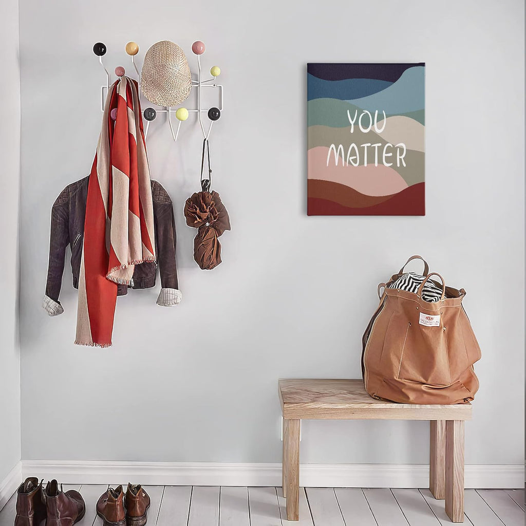 PHAMTE You Matter Inspirational Wall Art - Motivational Quote Canvas Print for Home & Office (11x14 Inch)
