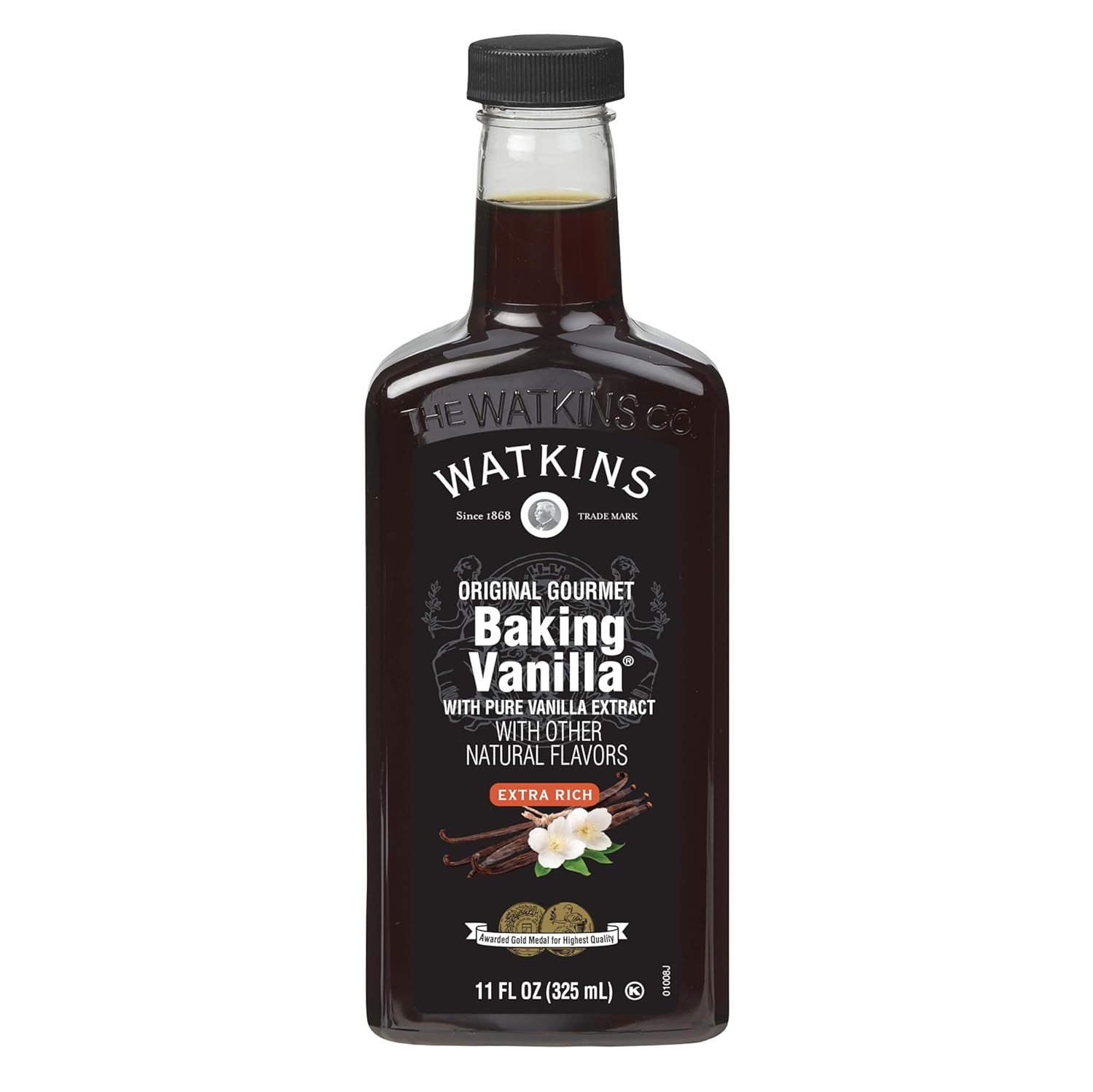Watkins Gourmet Baking Vanilla - All Natural Pure Vanilla Extract, 11 Fl Oz | Flavorful & Versatile