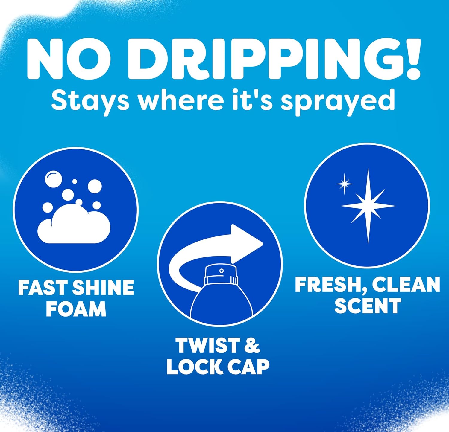 Windex Fast Shine Foam Glass Cleaner - Streak-Free Aerosol Spray for Windows, Mirrors & Counters | 19 oz