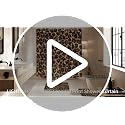 4-Piece Leopard Print Shower Curtain Set with Non-Slip Bath Mats